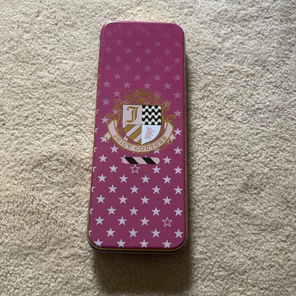*RARE* Juicy Couture Collectable Pencil Case WITH items